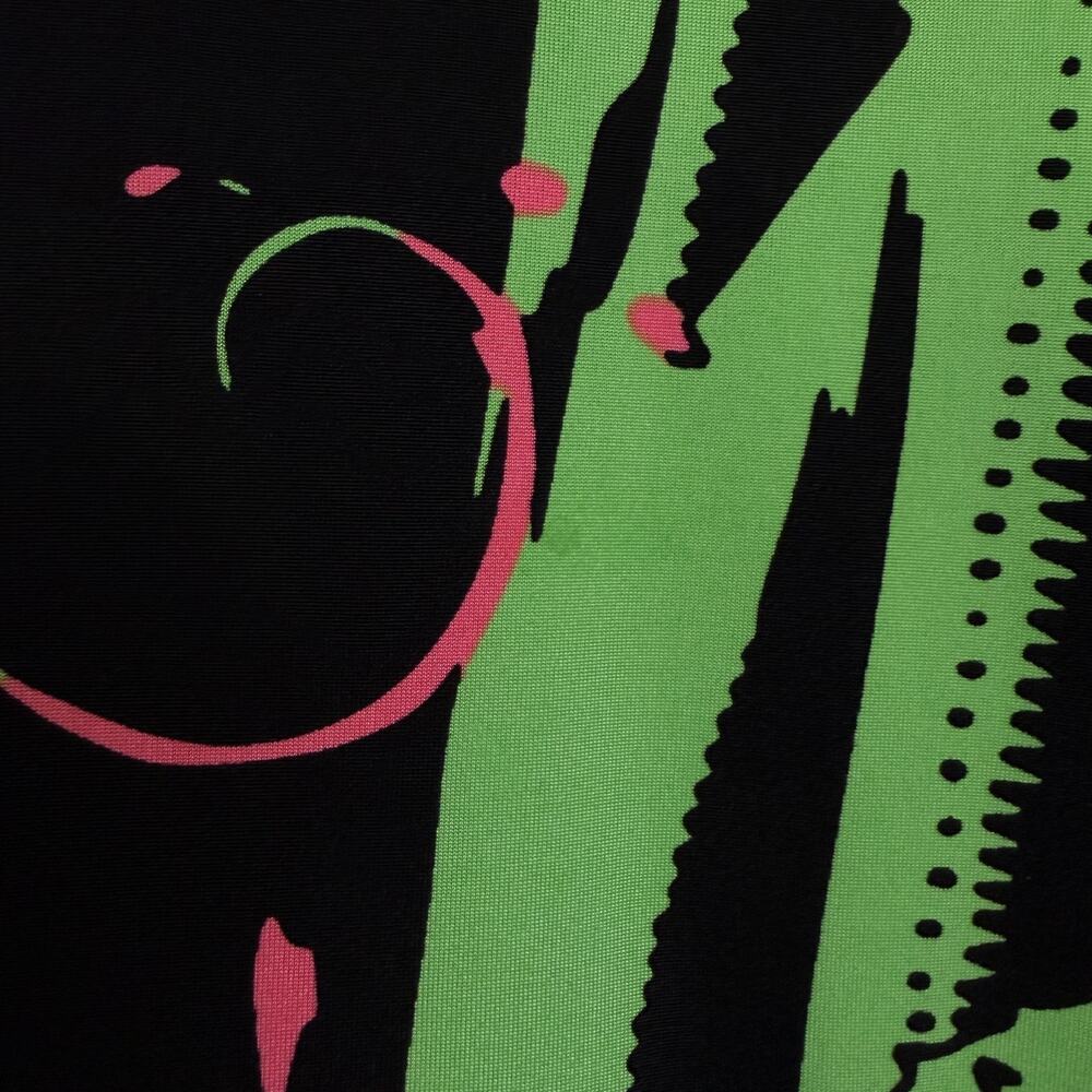 Jamie Sadock Dress Medium Green Sleeveless Graphic Tentacle Tennis Sport Sign * - Picture 7 of 13